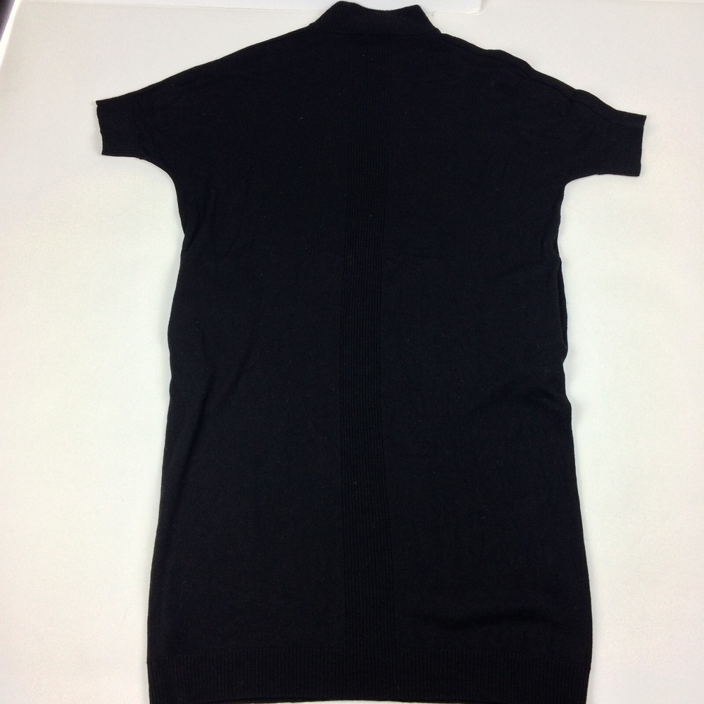 Denis Gagnon Edito Sweater Dress Small Oversized Knit Merino Wool‎ Blend Black